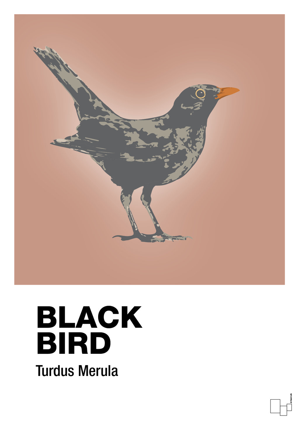 plakat: black bird - powder-Dyr-A1two3