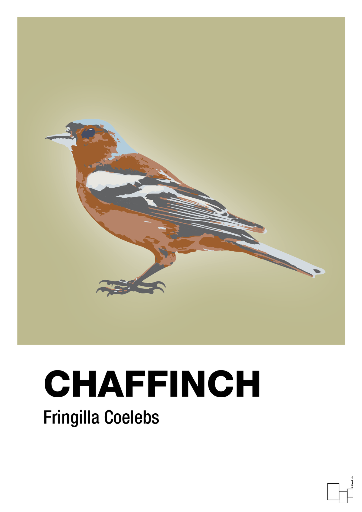 plakat: chaffinch - back to nature-Dyr-A1two3