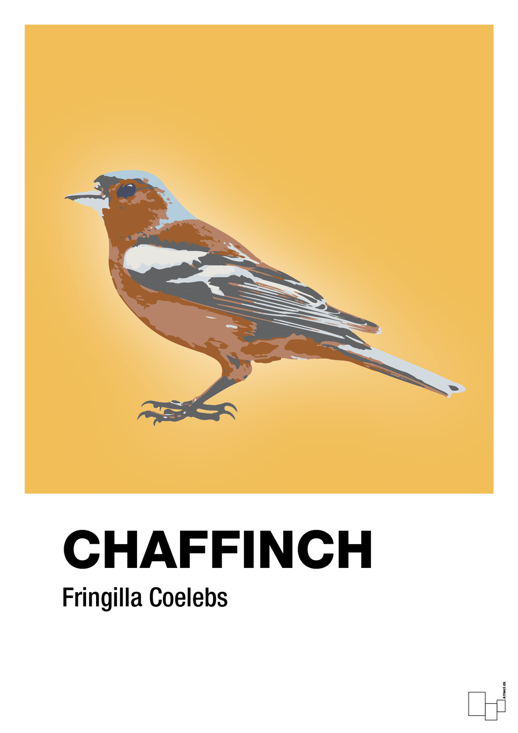 plakat: chaffinch - honeycomb-Dyr-A1two3