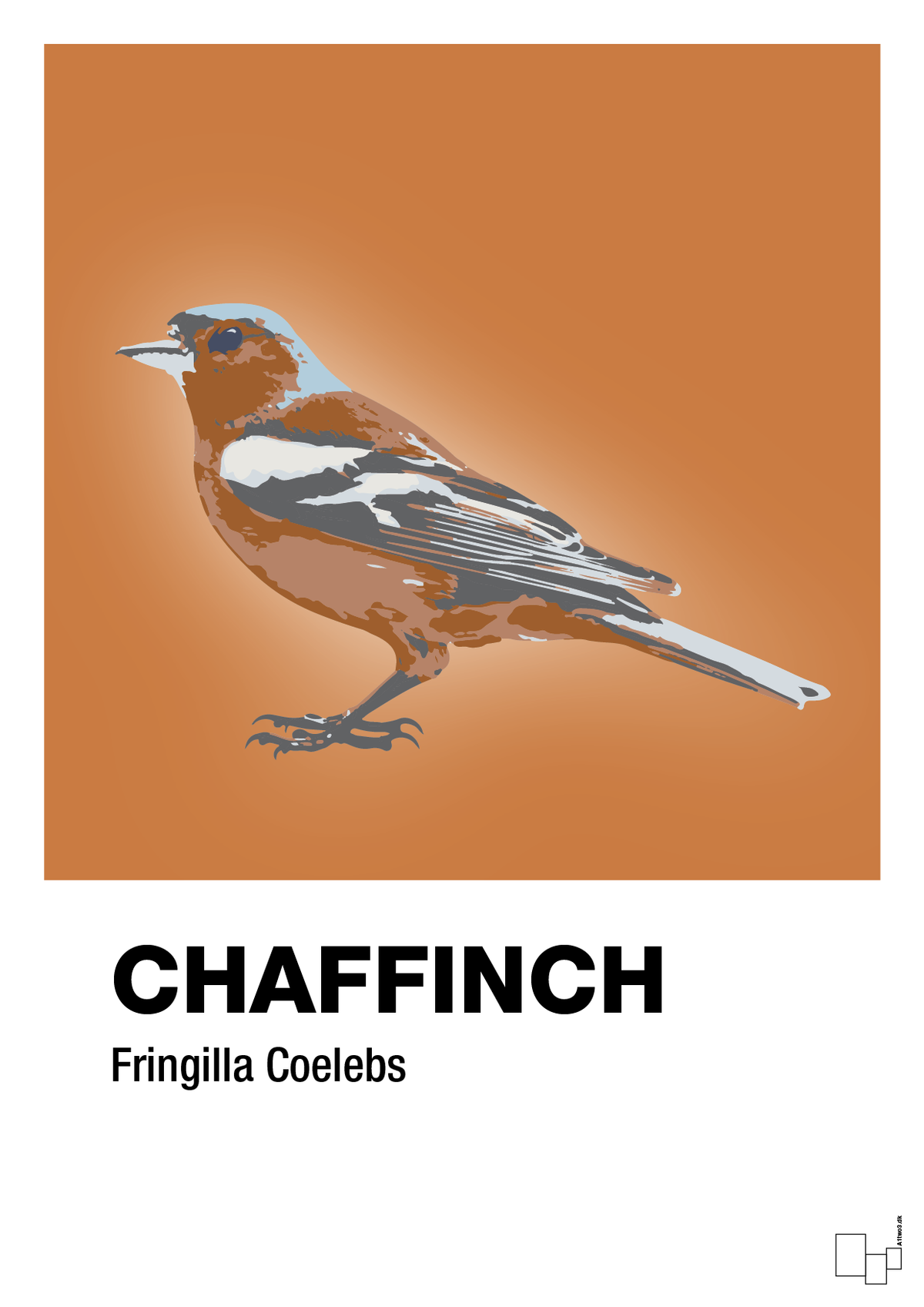 plakat: chaffinch - rumba orange-Dyr-A1two3