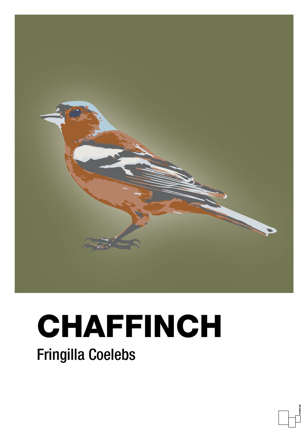 plakat: chaffinch - secret meadow-Dyr-A1two3