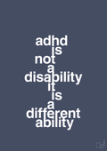Adhd is not a disability it is a different ability - petrol-ADHD-A1two3