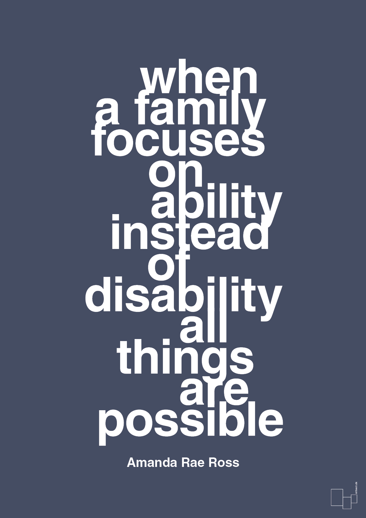 When a family focuses on ability instead of disability all things are possible - petrol-Autisme-A1two3