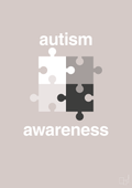 plakat: autism awareness - broken beige-Autisme-A1two3