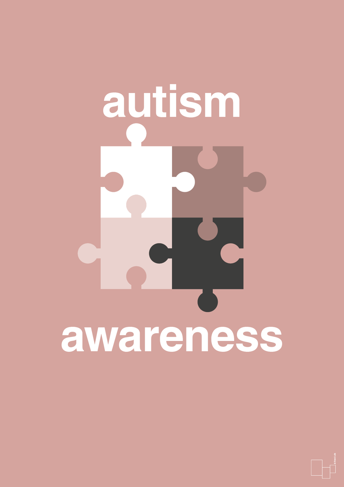 plakat: autism awareness - bubble shell-Autisme-A1two3