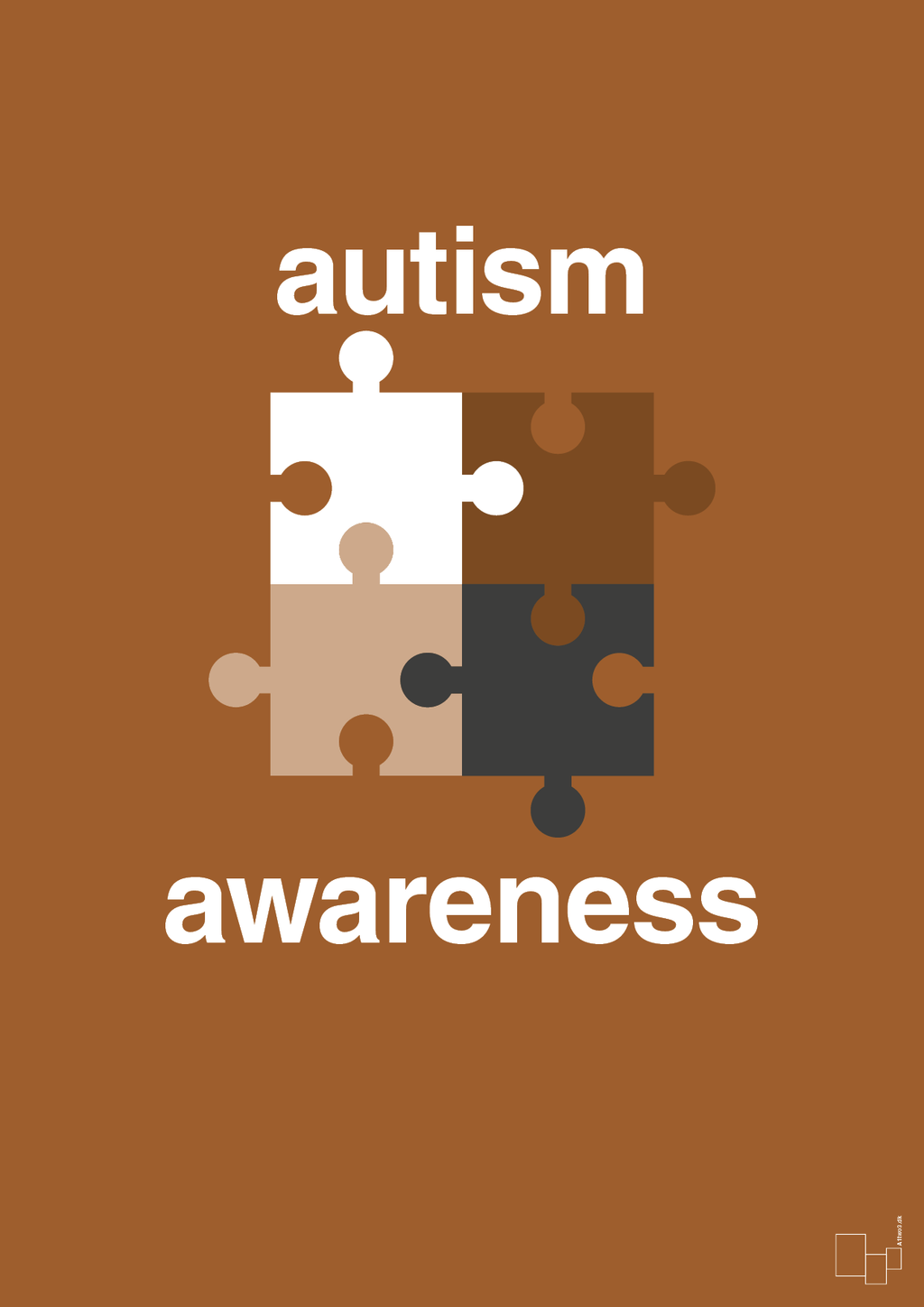 plakat: autism awareness - cognac-Autisme-A1two3
