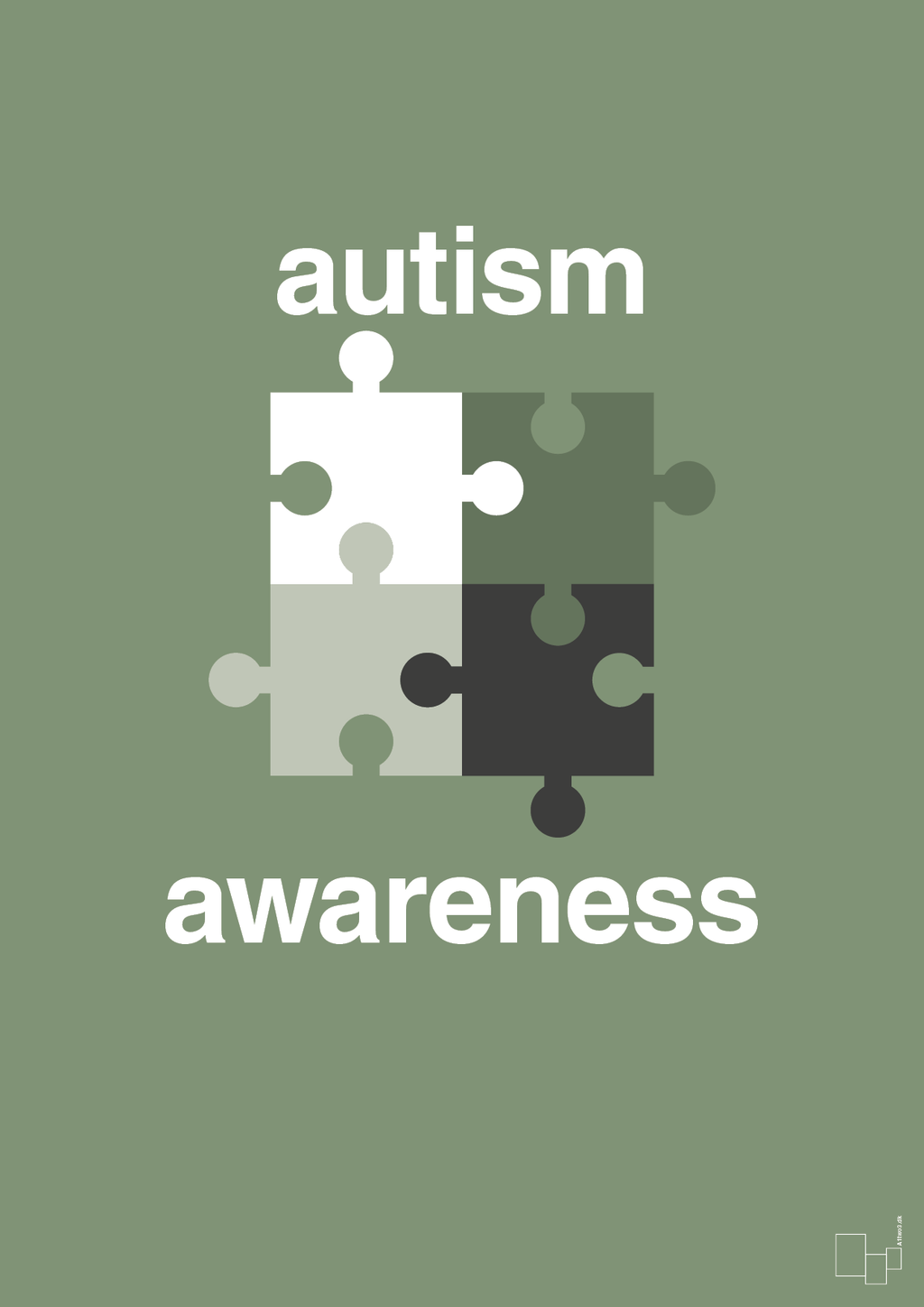 plakat: autism awareness - jade-Autisme-A1two3