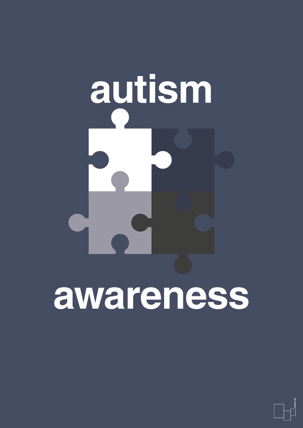 Autism awareness - petrol-Autisme-A1two3