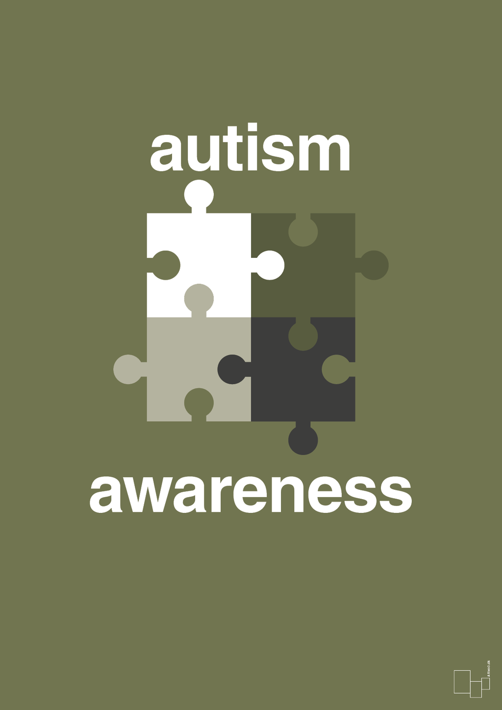 plakat: autism awareness - secret meadow-Autisme-A1two3