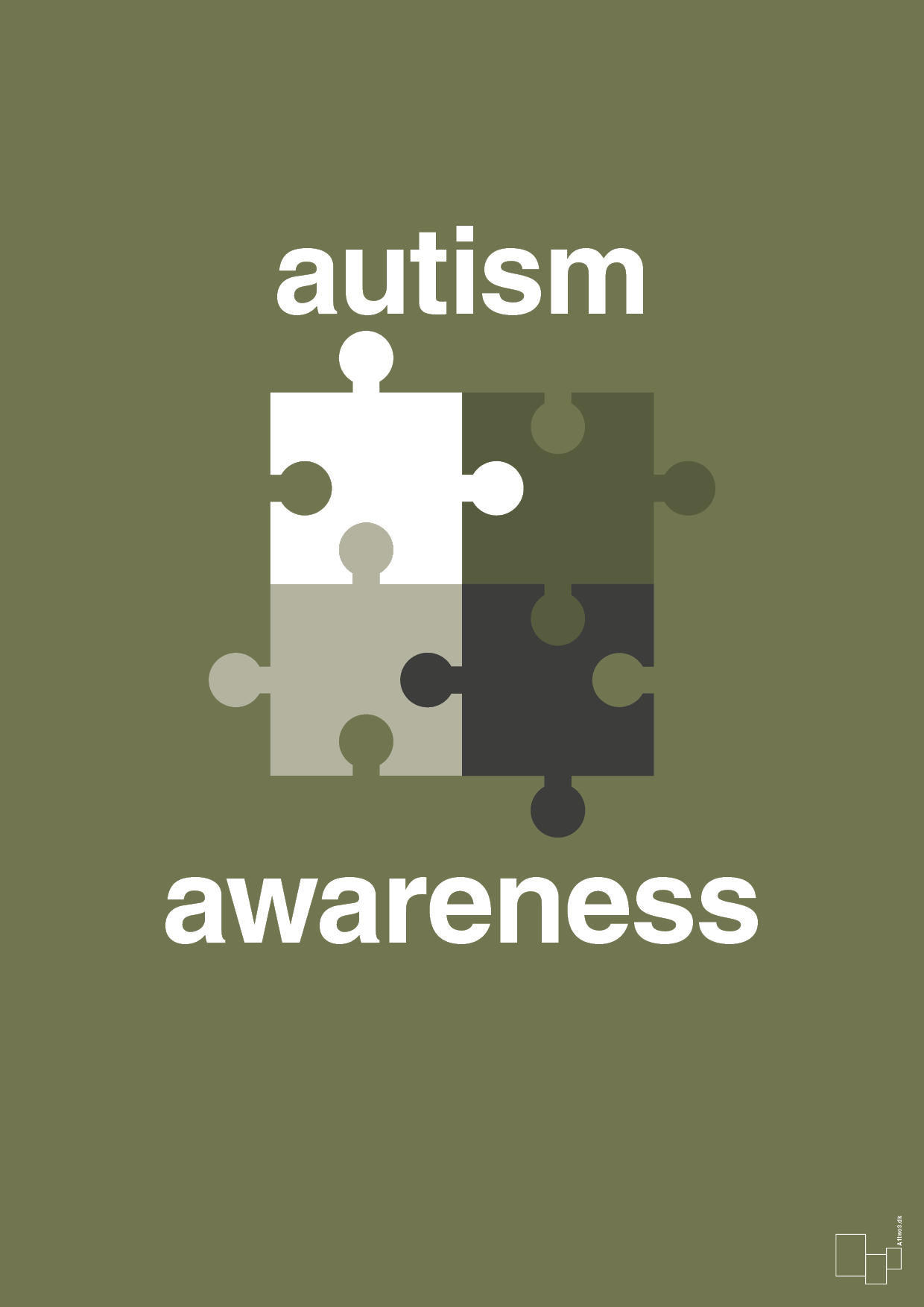 plakat: autism awareness - secret meadow-Autisme-A1two3