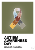 plakat: autism awareness day in fullcolor - secret meadow-Autisme-A1two3