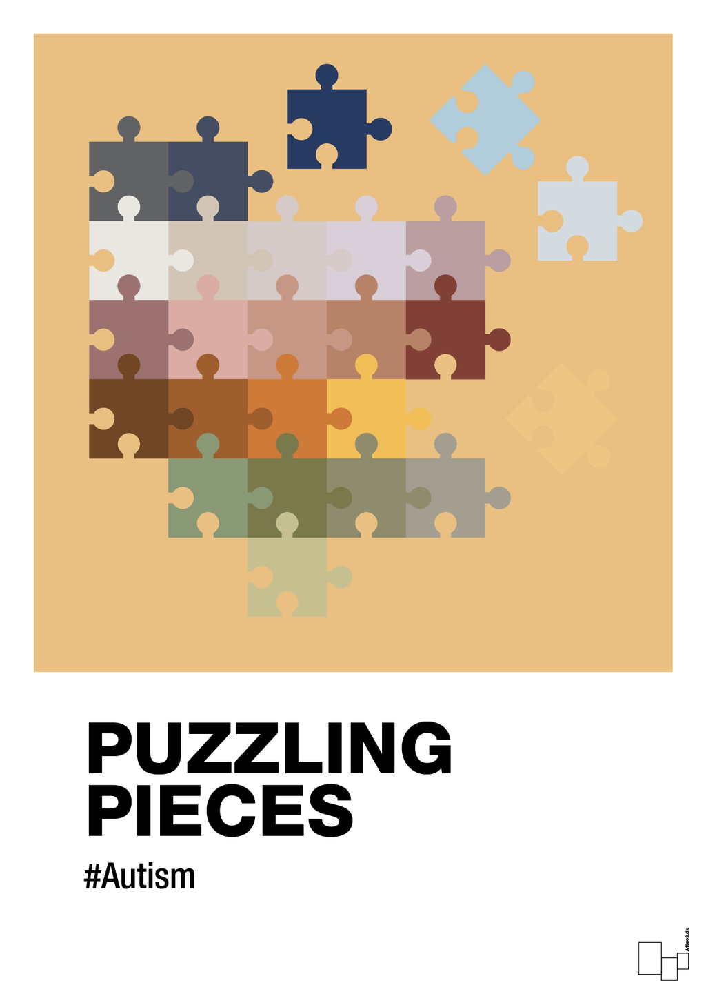 plakat: puzzling pieces - charismatic-Autisme-A1two3