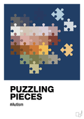 plakat: puzzling pieces - lapis blue-Autisme-A1two3