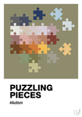 plakat: puzzling pieces - misty forrest-Autisme-A1two3