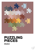 plakat: puzzling pieces - plum-Autisme-A1two3