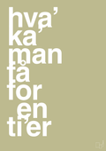 plakat: hva kan man få for en tier - back to nature-Humor-A1two3