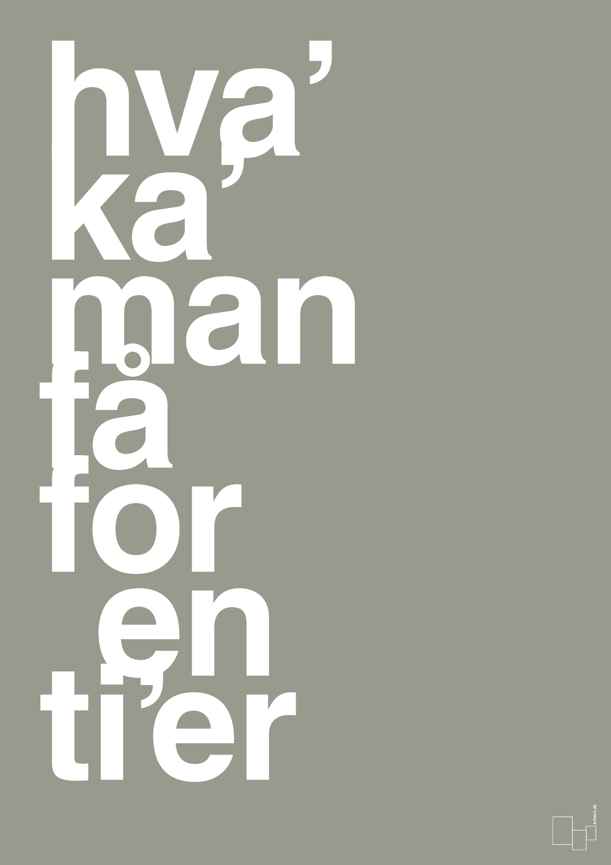 plakat: hva kan man få for en tier - battleship gray-Humor-A1two3