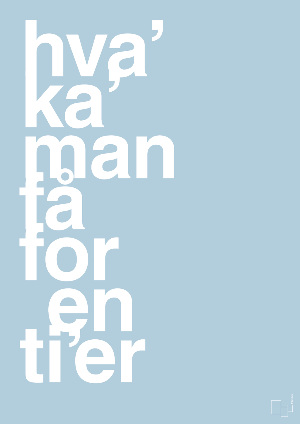 plakat: hva kan man få for en tier - heavenly blue-Humor-A1two3