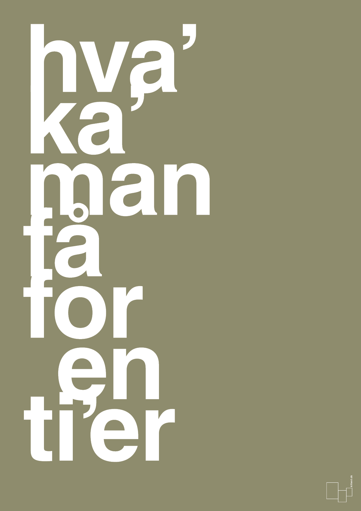 plakat: hva kan man få for en tier - misty forrest-Humor-A1two3