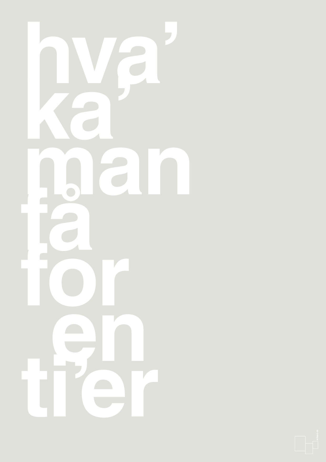 plakat: hva kan man få for en tier - painters white-Humor-A1two3