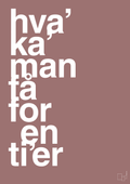 plakat: hva kan man få for en tier - plum-Humor-A1two3