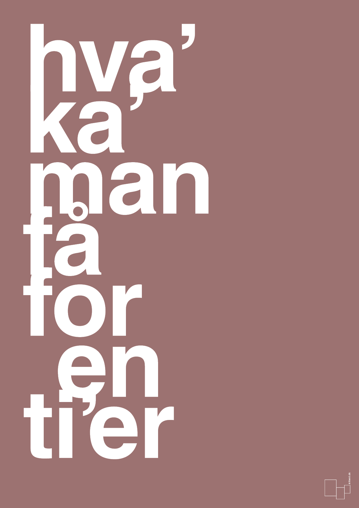 plakat: hva kan man få for en tier - plum-Humor-A1two3