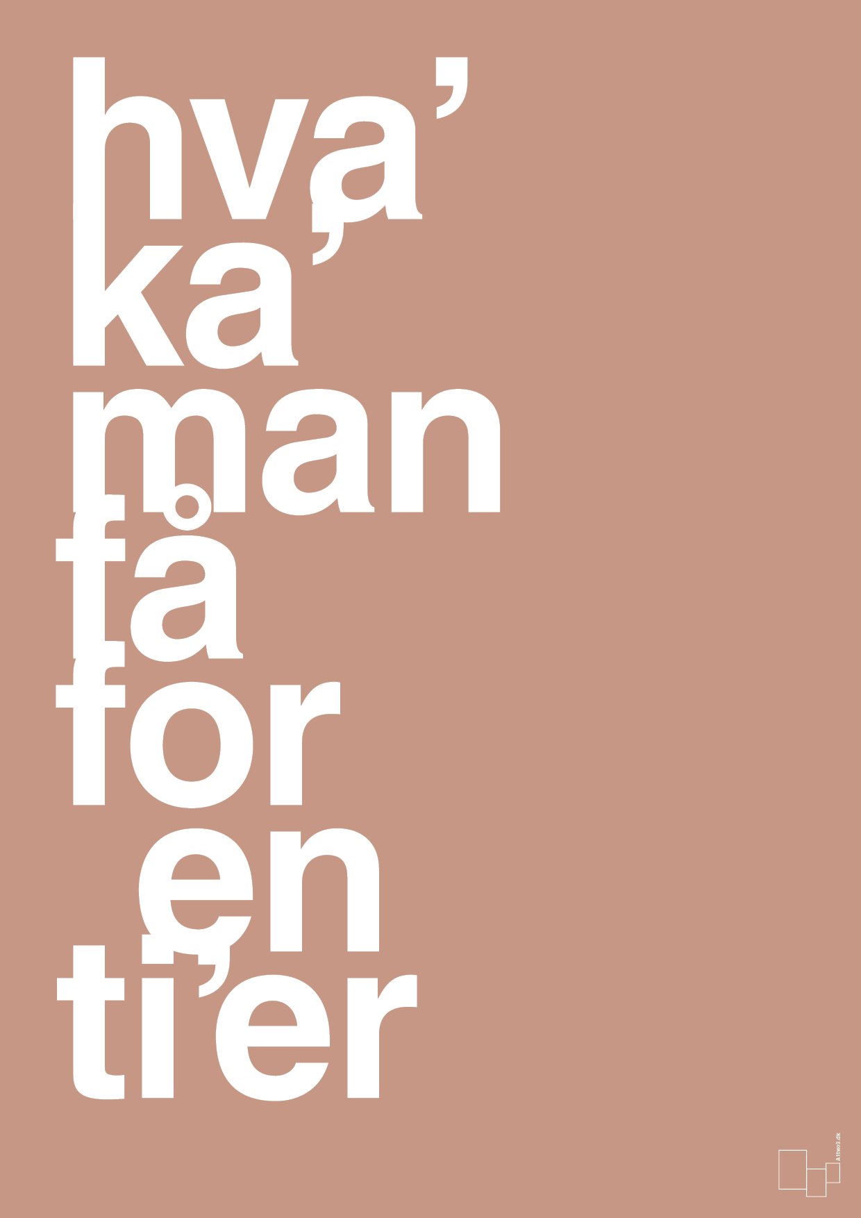 plakat: hva kan man få for en tier - powder-Humor-A1two3