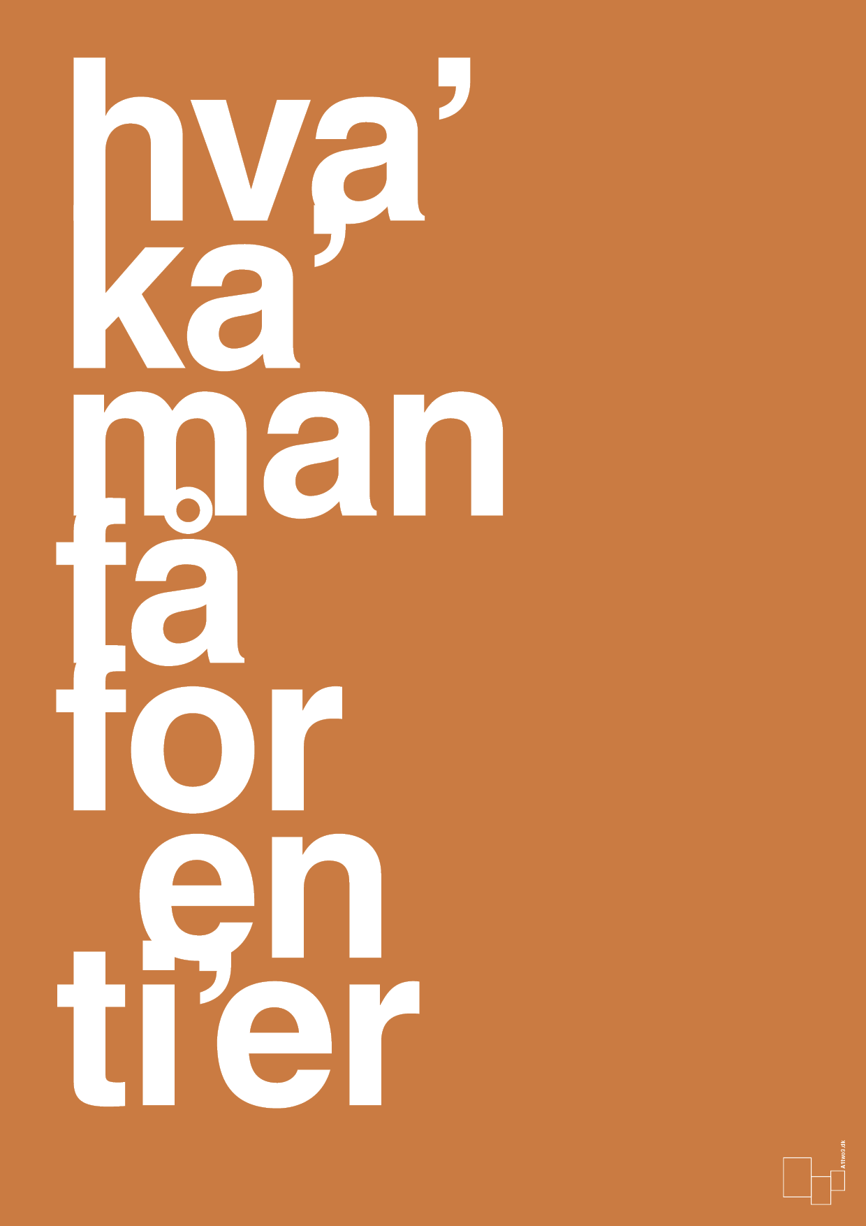 plakat: hva kan man få for en tier - rumba orange-Humor-A1two3
