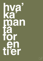 plakat: hva kan man få for en tier - secret meadow-Humor-A1two3