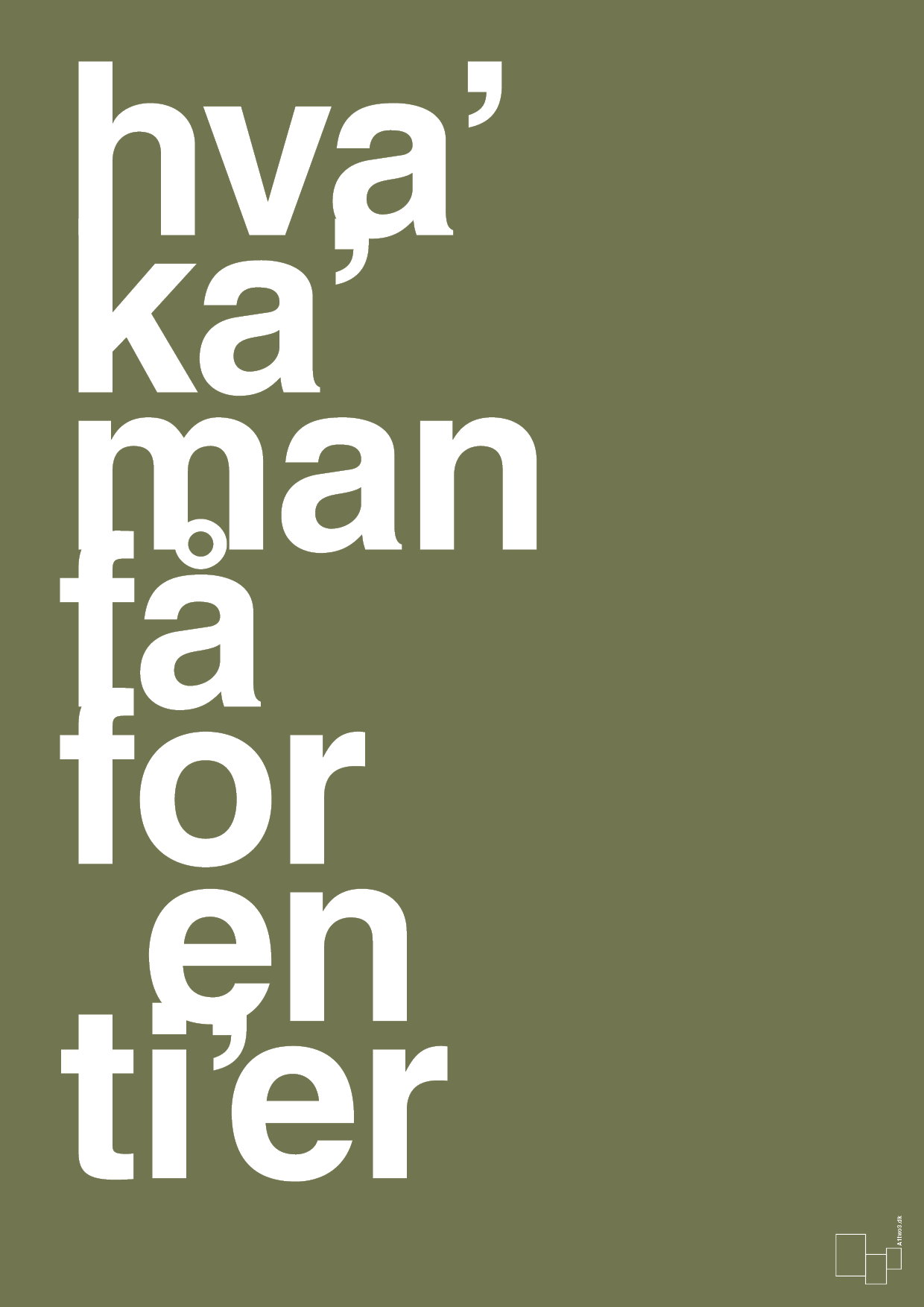plakat: hva kan man få for en tier - secret meadow-Humor-A1two3