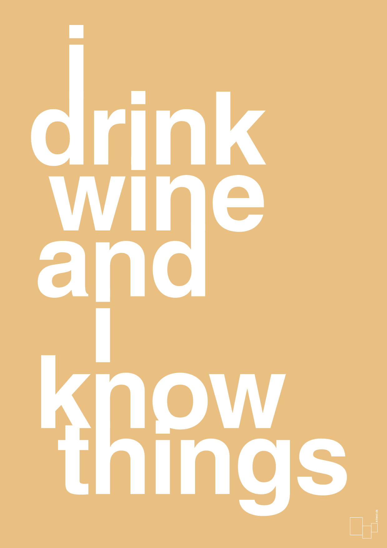plakat: i drink wine and i know things - charismatic-Fest-A1two3
