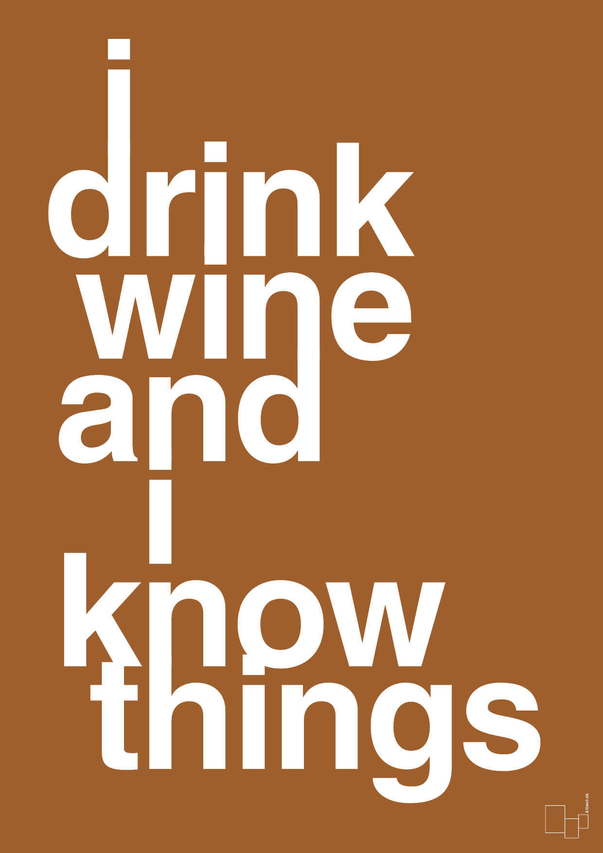 plakat: i drink wine and i know things - cognac-Fest-A1two3
