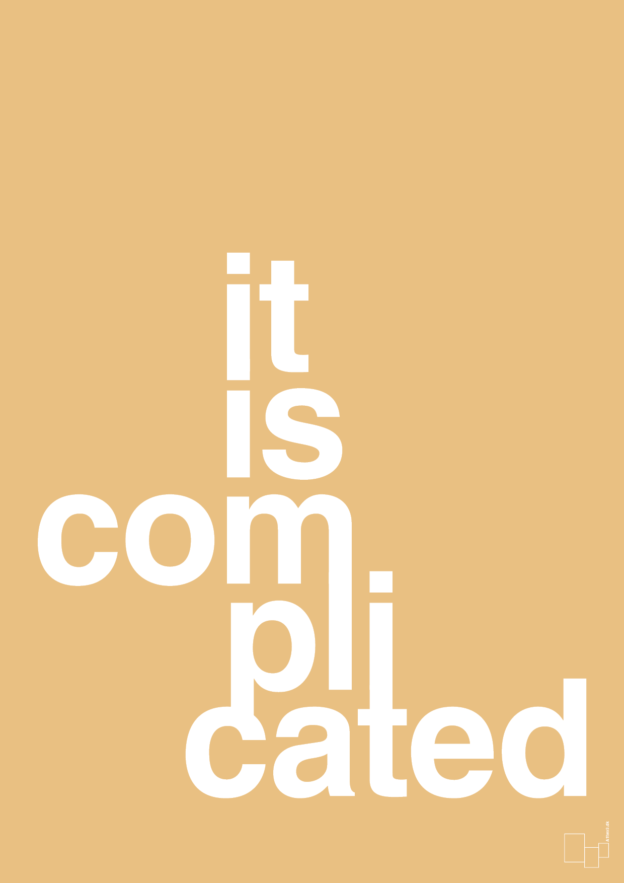 plakat: it is complicated - charismatic-Humor-A1two3