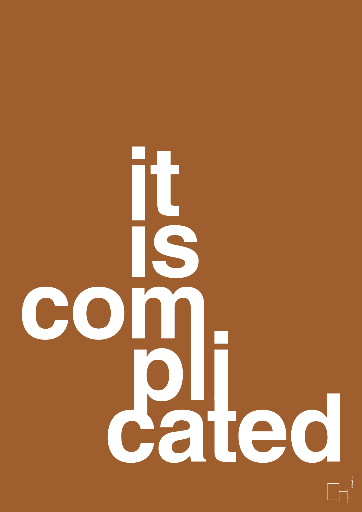 plakat: it is complicated - cognac-Humor-A1two3