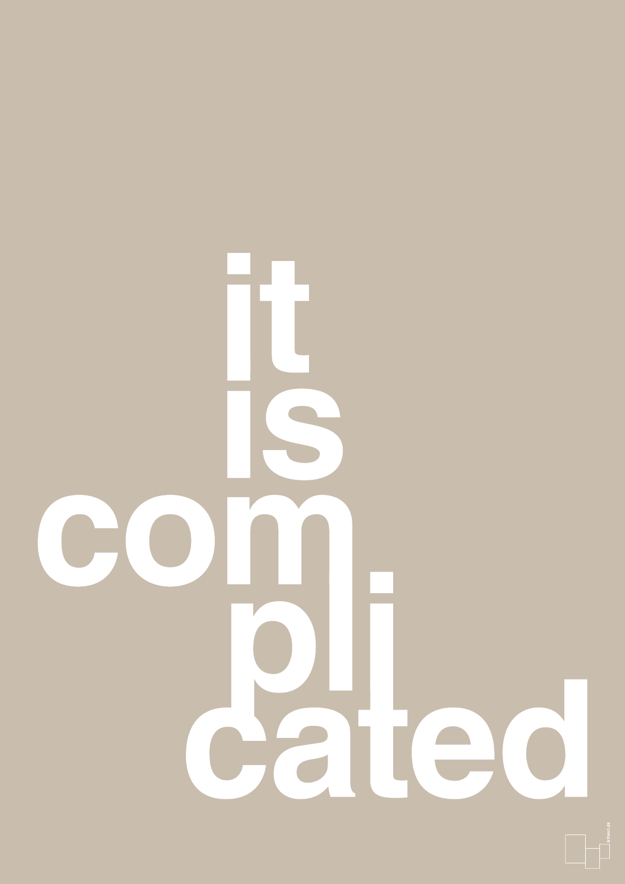 plakat: it is complicated - creamy mushroom-Humor-A1two3