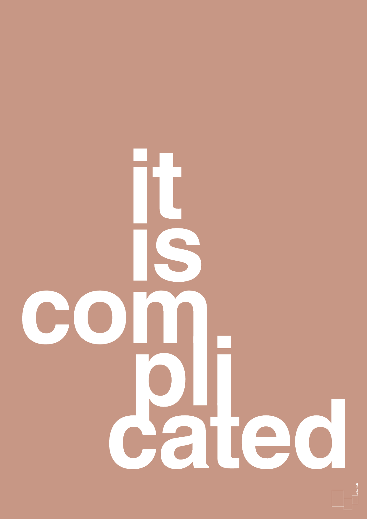 plakat: it is complicated - powder-Humor-A1two3