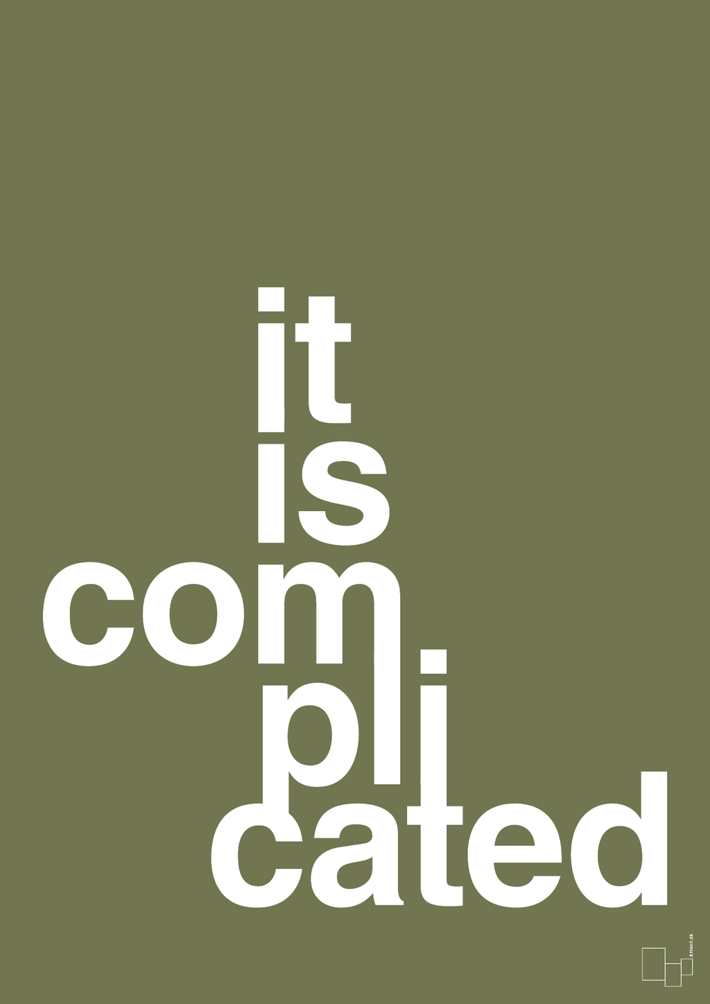 plakat: it is complicated - secret meadow-Humor-A1two3