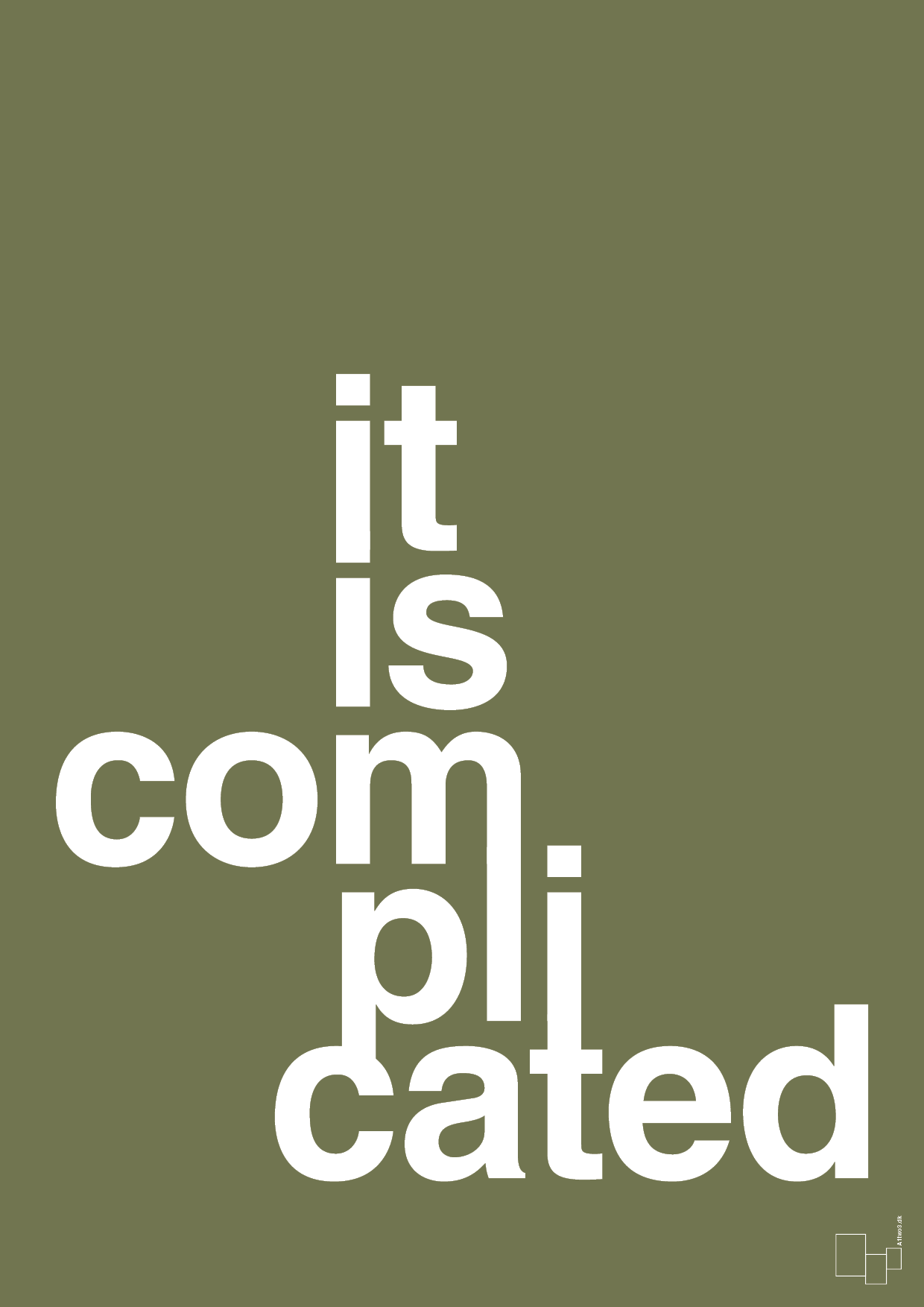 plakat: it is complicated - secret meadow-Humor-A1two3