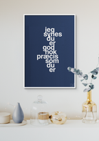 plakat: jeg synes du er god nok præcis som du er - rumba orange-Kærlighed-A1two3