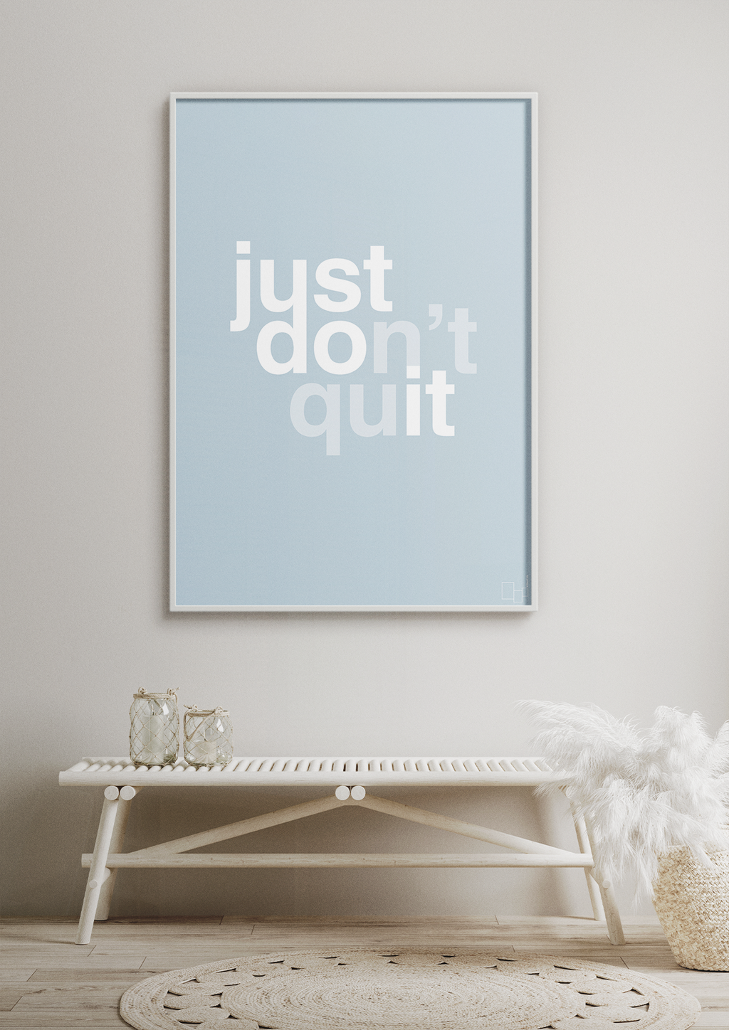 plakat: just dont quit - cognac-Livet-A1two3