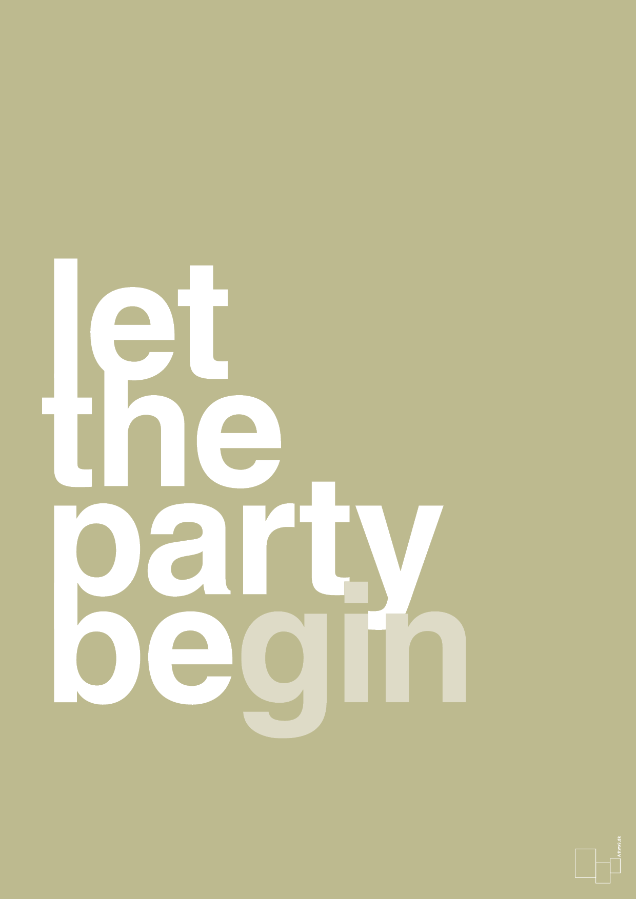 plakat: let the party begin - back to nature-Fest-A1two3