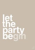plakat: let the party begin - creamy mushroom-Fest-A1two3