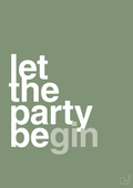 plakat: let the party begin - jade-Fest-A1two3