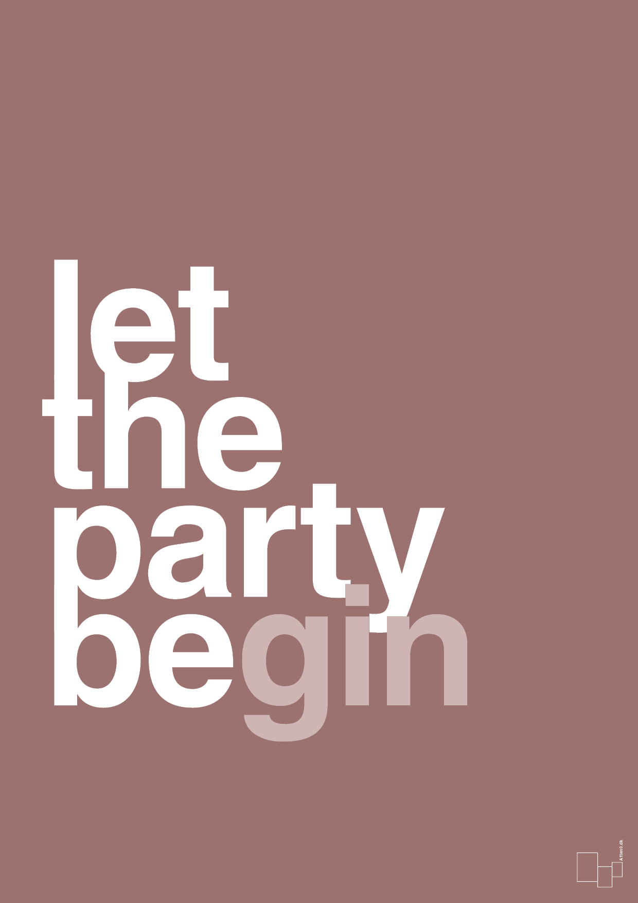 plakat: let the party begin - plum-Fest-A1two3