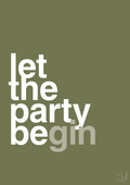 plakat: let the party begin - secret meadow-Fest-A1two3