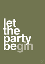 plakat: let the party begin - secret meadow-Fest-A1two3