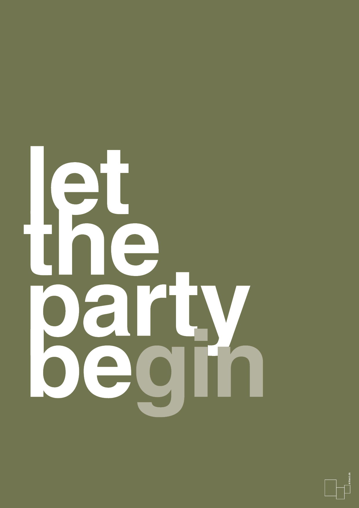 plakat: let the party begin - secret meadow-Fest-A1two3