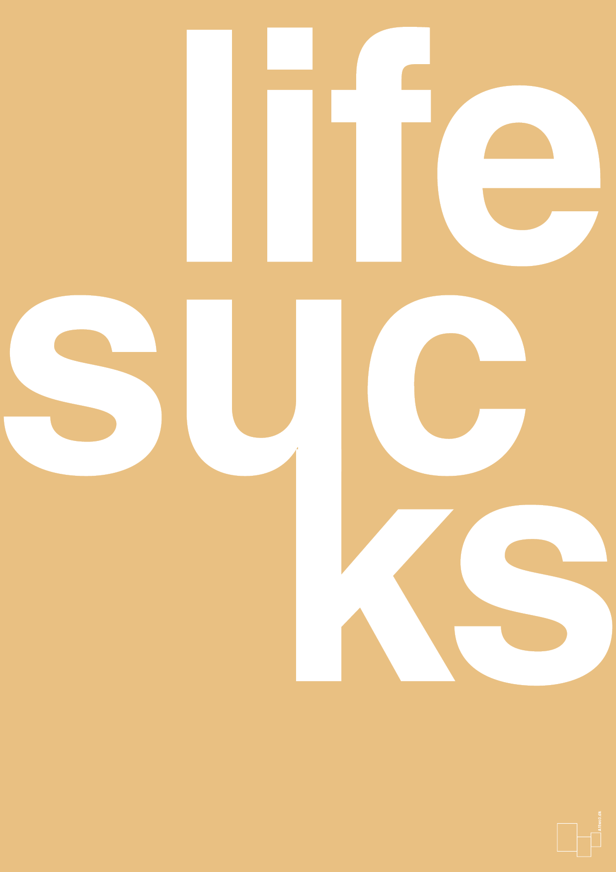 plakat: life sucks - charismatic-Livet-A1two3