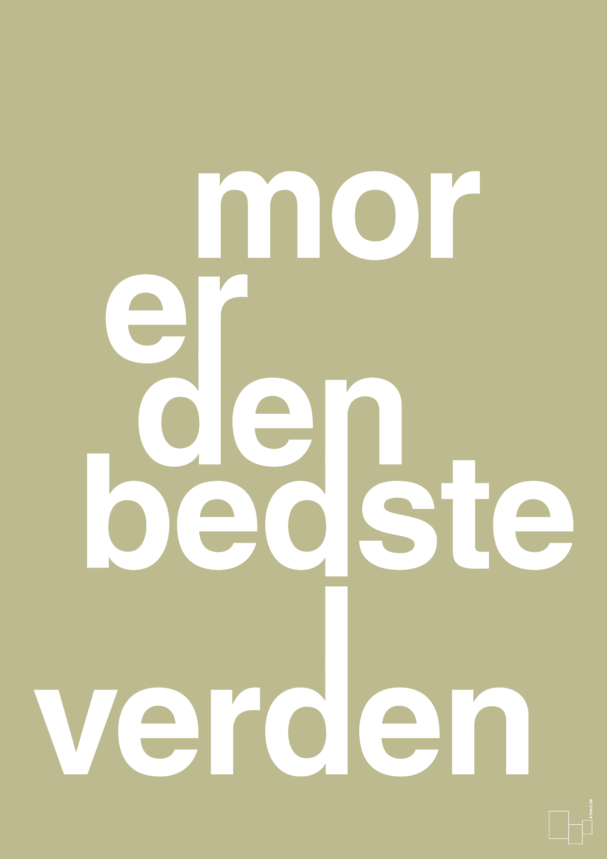plakat: mor er den bedste i verden - back to nature-Familie-A1two3