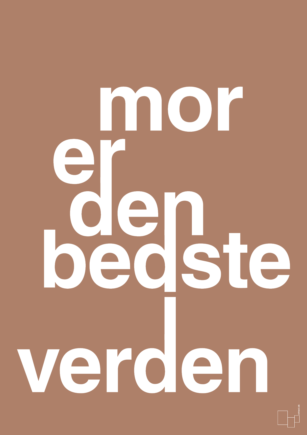 plakat: mor er den bedste i verden - cider spice-Familie-A1two3